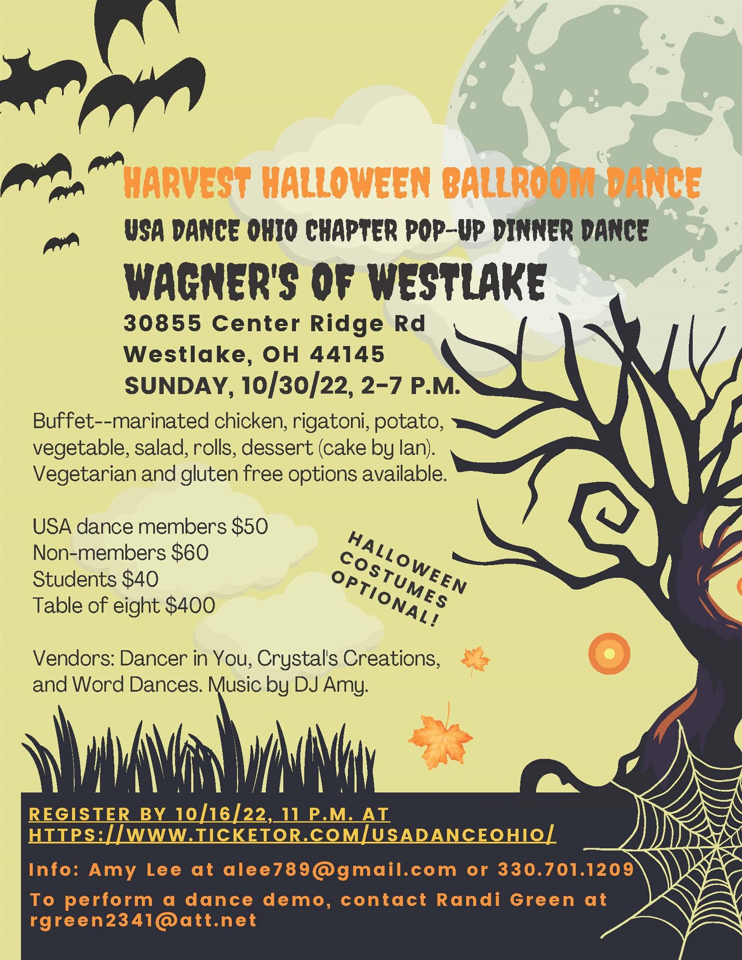 Wagner's of Westlake Halloween Dinner Dance Pop-up image