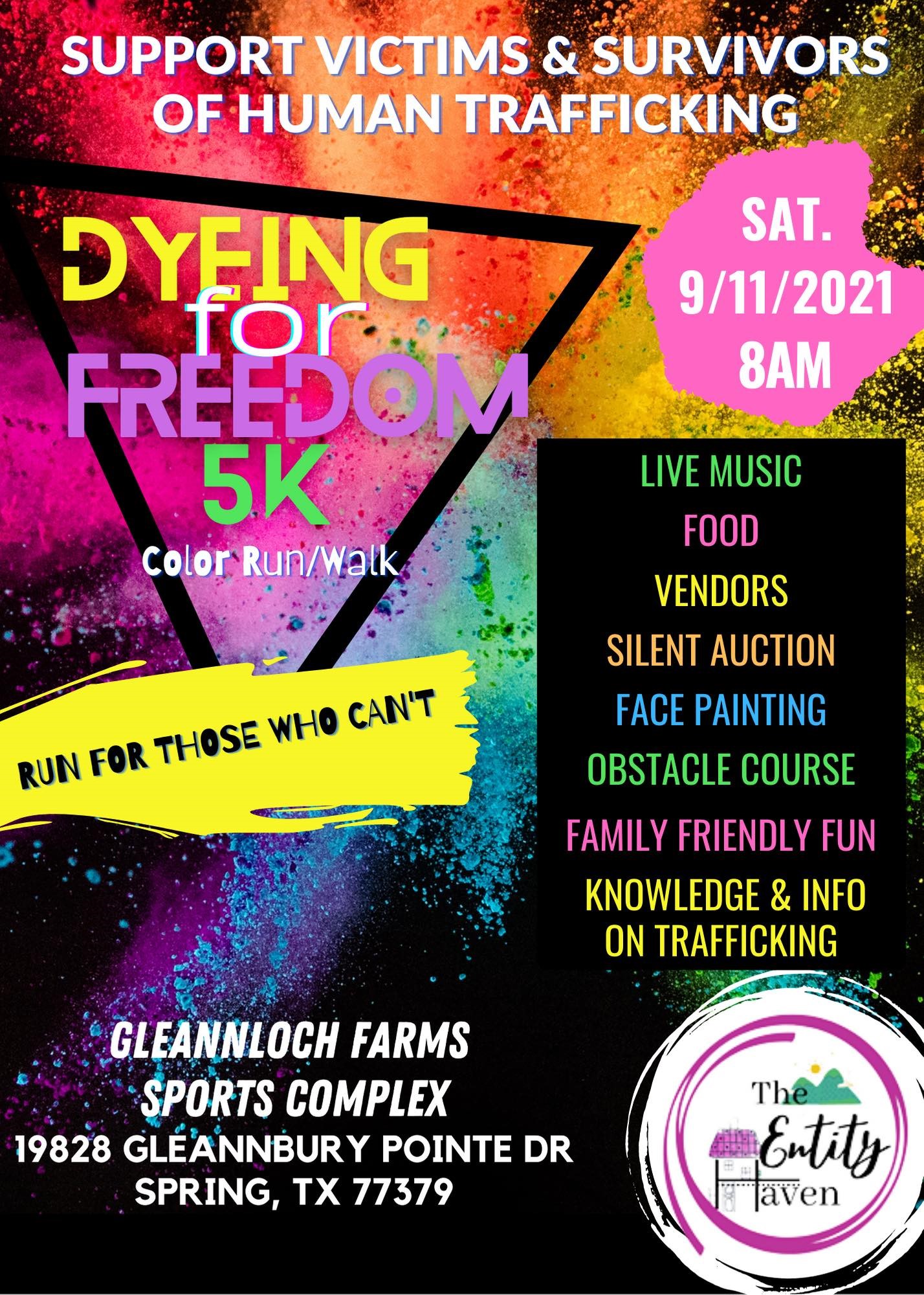 Dyeing for Freedom Color Run image