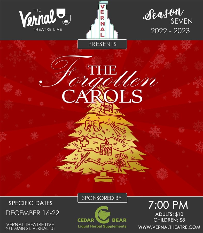 Get Information and buy tickets to The Forgotten Carols - Fri Dec 16  on Vernal Theatre: LIVE