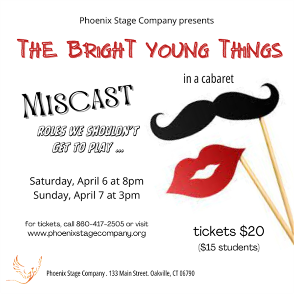 THE BRIGHT YOUNG THINGS Miscast Cabaret on Apr 09, 00:00@Phoenix Stage Company - Buy tickets and Get information on Phoenix Stage Company phoenixstagecompany