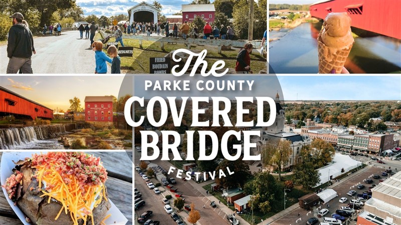 Get Information and buy tickets to Covered Bridge Festival- Rockville, IN  on Crossroad Tours Inc.