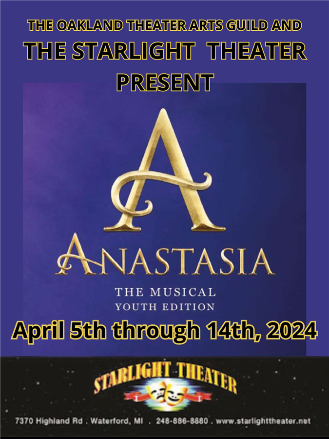Get Information and buy tickets to Anastasia Youth Edition on Oakland Theatre Arts Guild