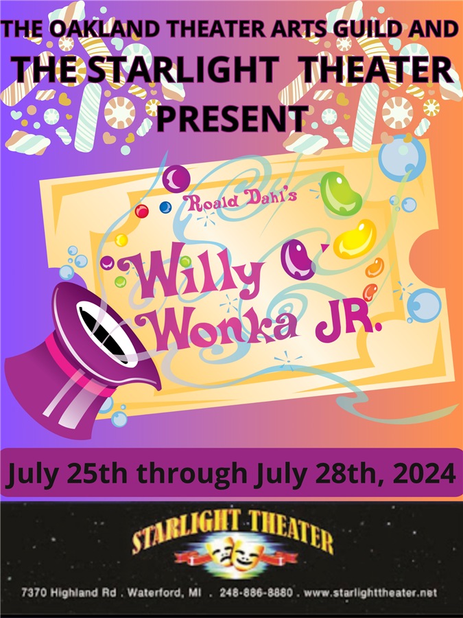 Get Information and buy tickets to Willy Wonka, Jr.  on Oakland Theatre Arts Guild