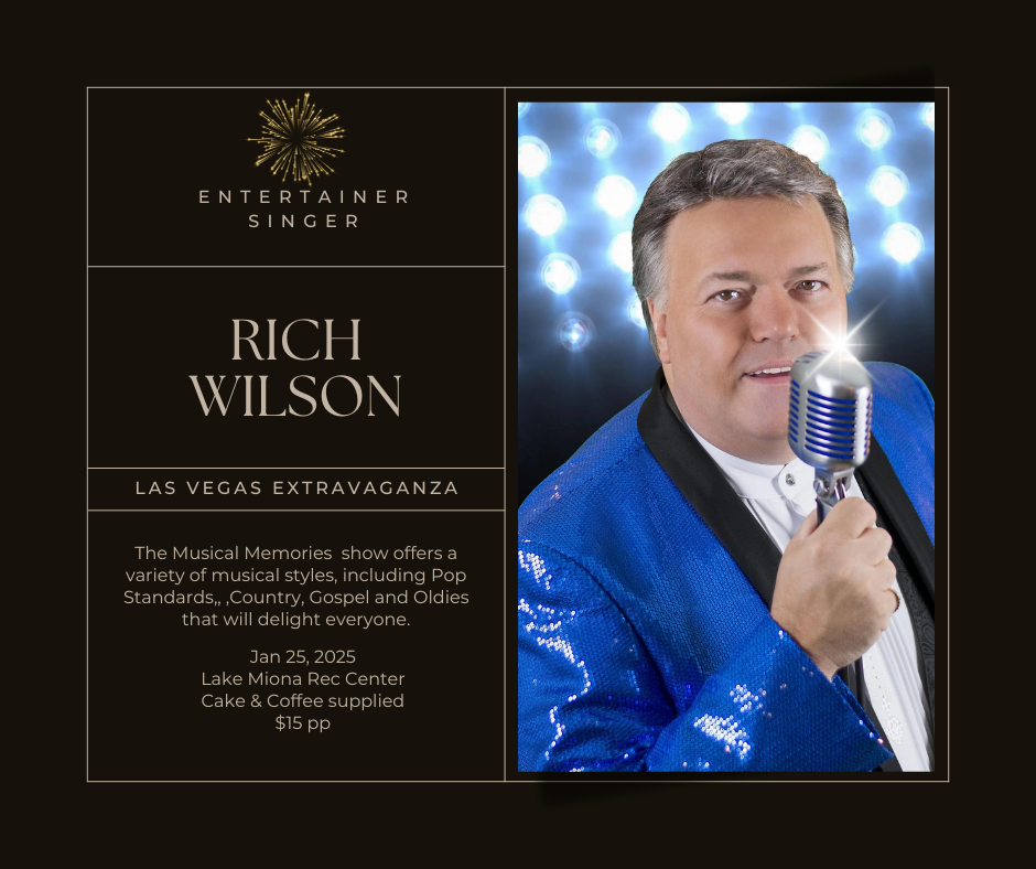 Get information, pick a seat & buy tickets to RICH WILSON LAS VEGAS EXTRAVAGANZA on Jan 25, 18:00 @LAKE MIONA NON DANCE LAS VEGAS EXTRAVAGANZA | v4v