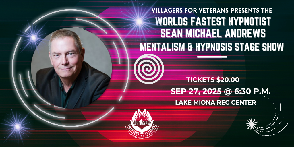 Get information, pick a seat & buy tickets toAn Evening With Sean Michael Andrews And His Amazing Hypnosis Show on Sep 27, 18:30 @LAKE MIONA  SHOWS | v4v