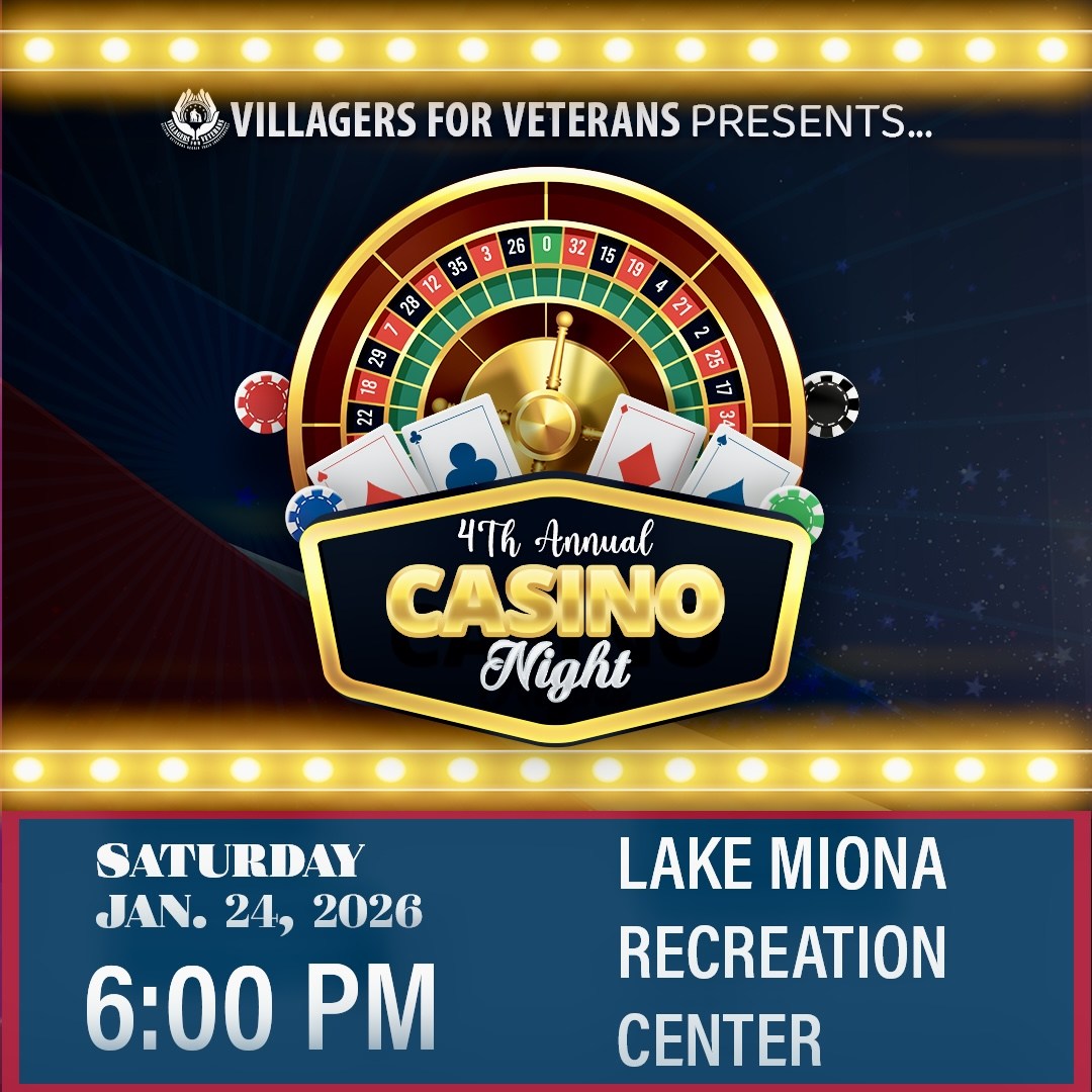 Get information & buy tickets toV4V Casino Night 4th Year of Lady Luck at her Bedt on Jan 24, 18:00 @Lake Miona Casino Night | VIllagers For Veterans | v4v
