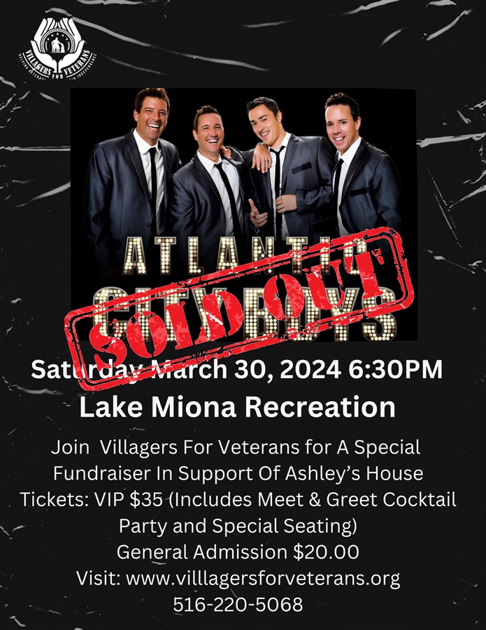 Get Information and buy tickets to THE ATLANTIC CITY BOYS A 4 SEASONS TRIBUTE - SOLD OUT on VIllagers For Veterans