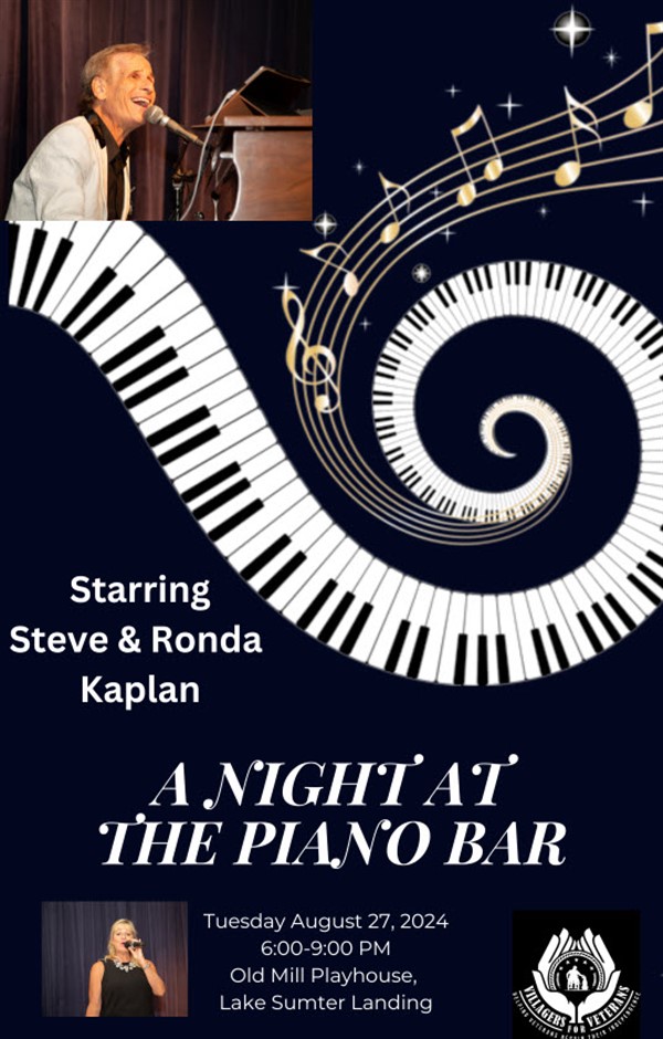 Get Information and buy tickets to A NIGHT AT THE PIANO BAR  on VIllagers For Veterans