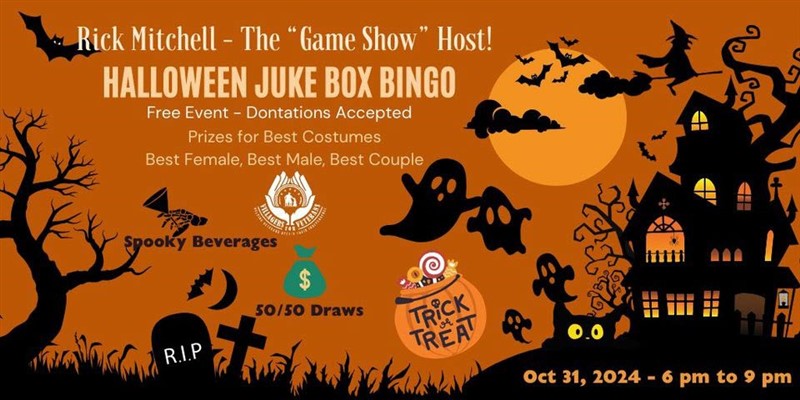 Get Information and buy tickets to HALLOWEEN JUKE BOX BINGO WITH YOUR MASTER OF CEREMONIES- RICK MITCHELL on VIllagers For Veterans