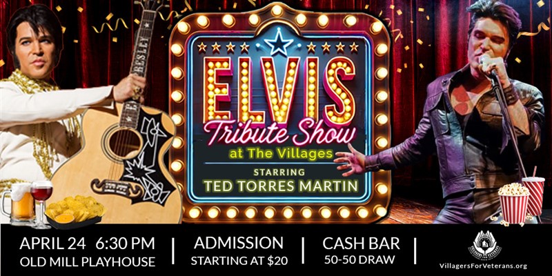 Get Information and buy tickets to Elvis The Ultimate Elvis Tribute Show – LIVE! on VIllagers For Veterans