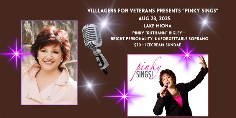 Get Information and buy tickets to Pinky Sings An Evening of Great Music & Ice Cream Sundae on VIllagers For Veterans