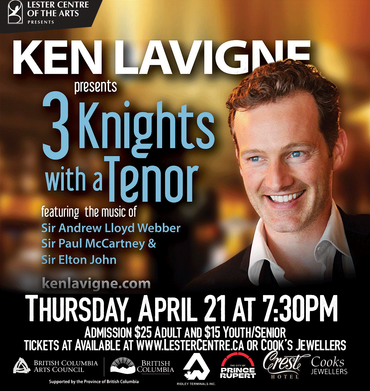 Ken Lavigne Presents: 3 Knights with a Tenor image