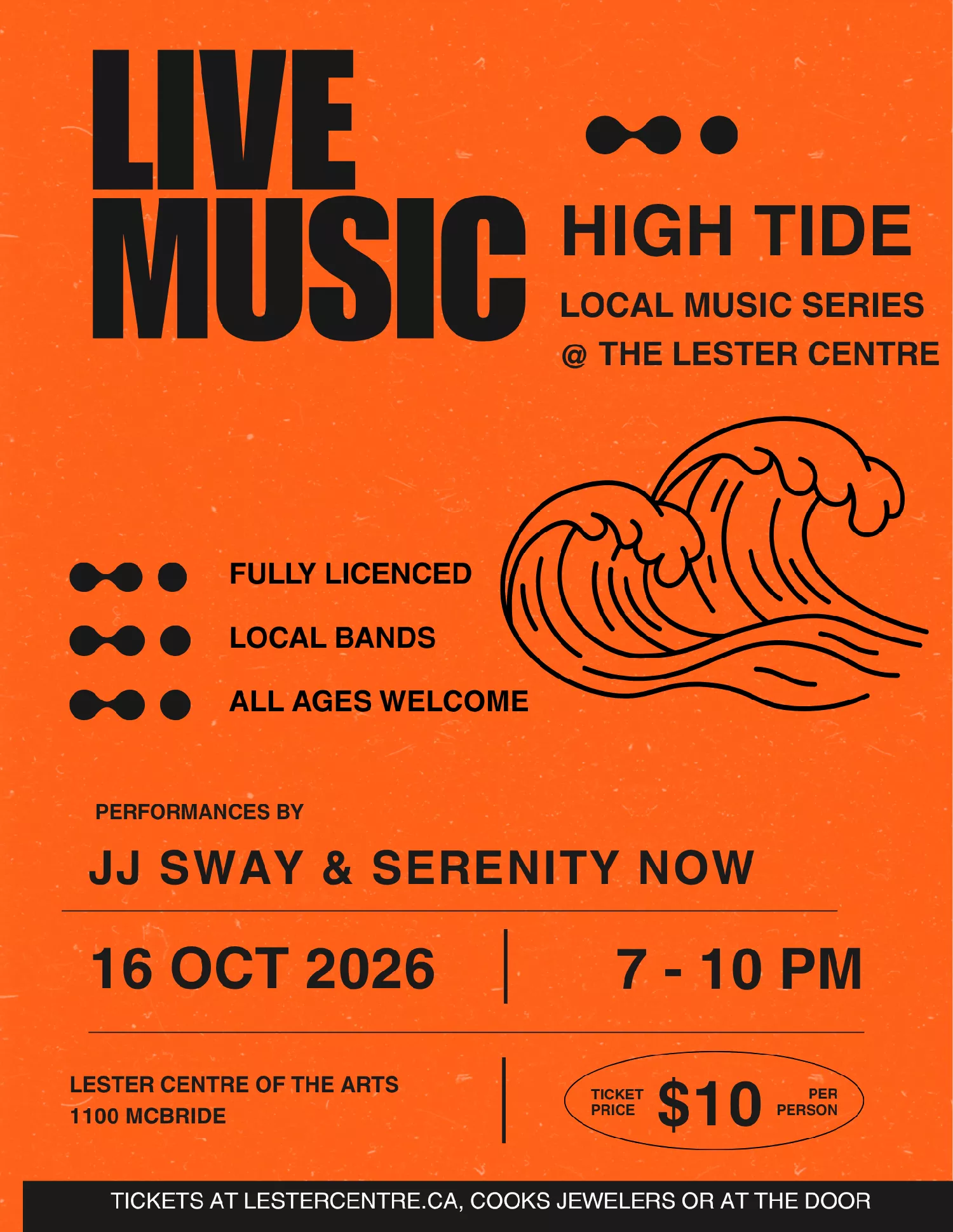 High Tide Music Series : JJSway & Serenity Now