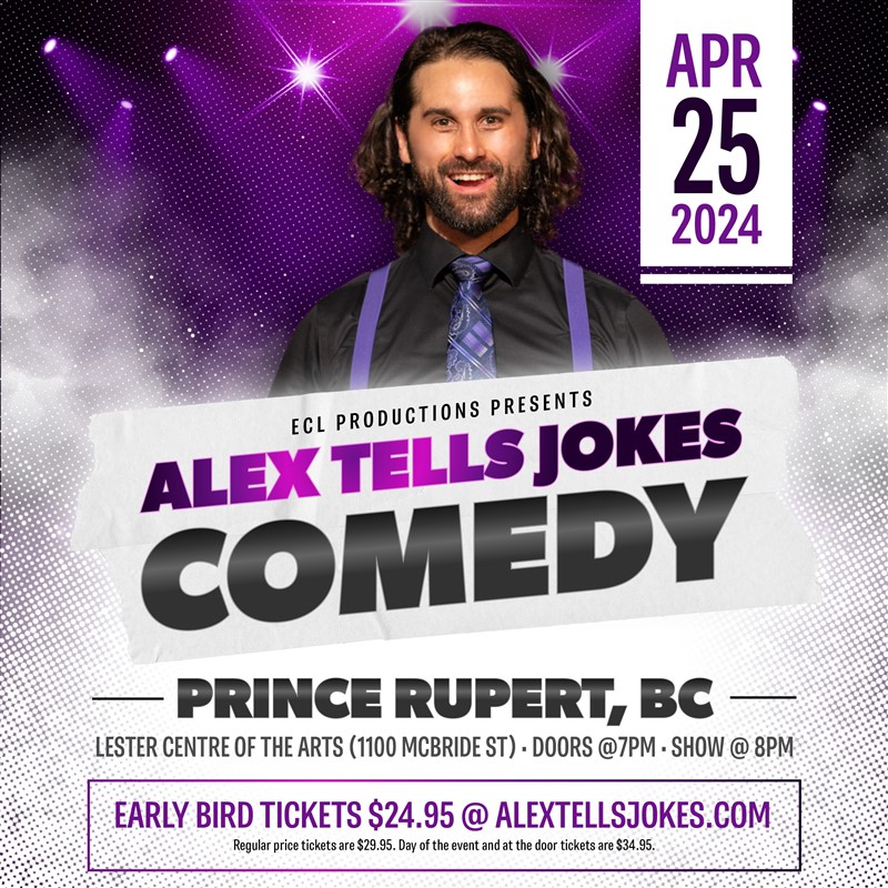 Get Information and buy tickets to Alex Tells Jokes An ECL Productions presentation on Lester Centre of the Arts