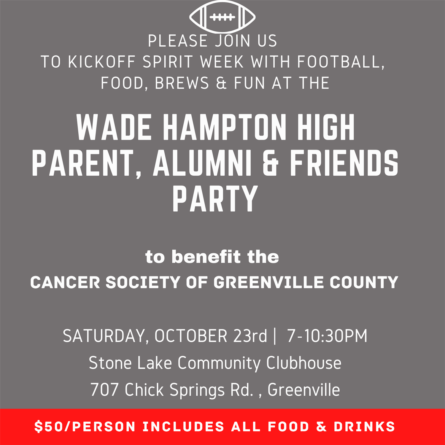 Wade Hampton High Parent, Alumni & Friends Party image