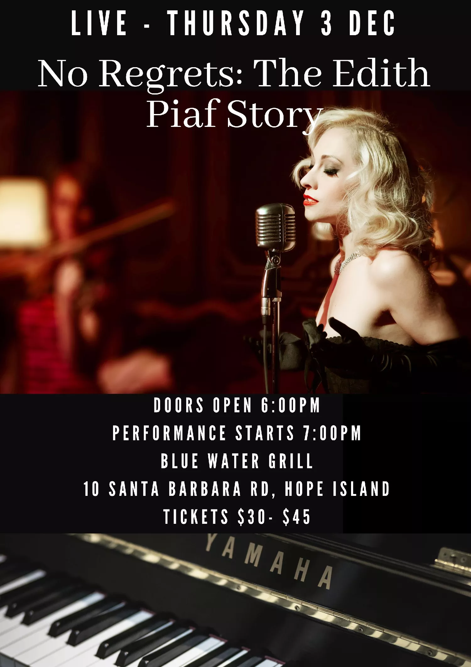 No Regrets: The Edith Piaf Story