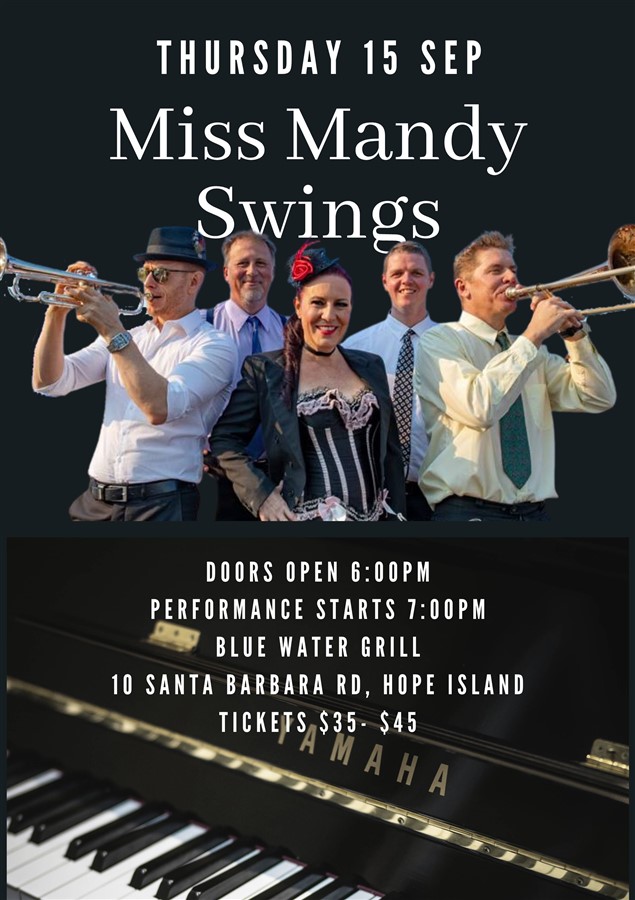 Get Information and buy tickets to Miss Mandy Swings  on Hope Island Jazz