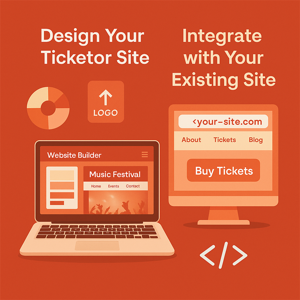 Designing and Building Your Ticketor Site or Portal or Integrating with Your Site
