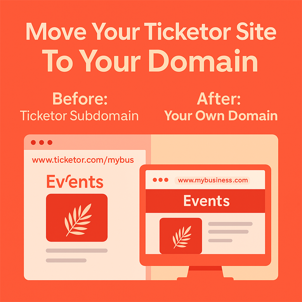 Moving Your Ticketor Site to Your Domain