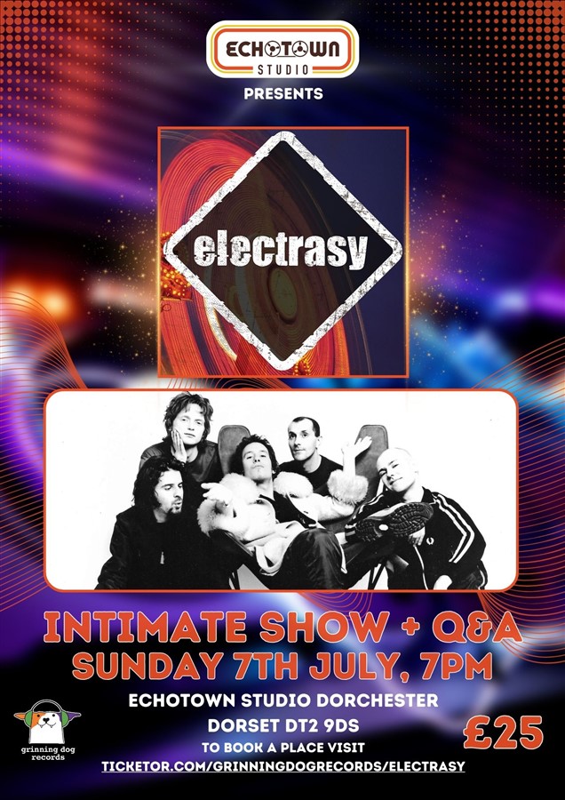 Get Information and buy tickets to Electrasy Intimate show and Q&A on Grinning Dog Records