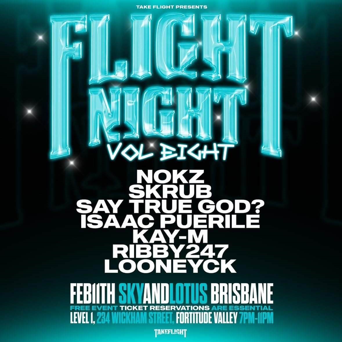 Take Flights Presents - Flight Night Brisbane  on feb. 11, 19:00@Sky And Lotus - Compra entradas y obtén información enGOLDBARBNE 