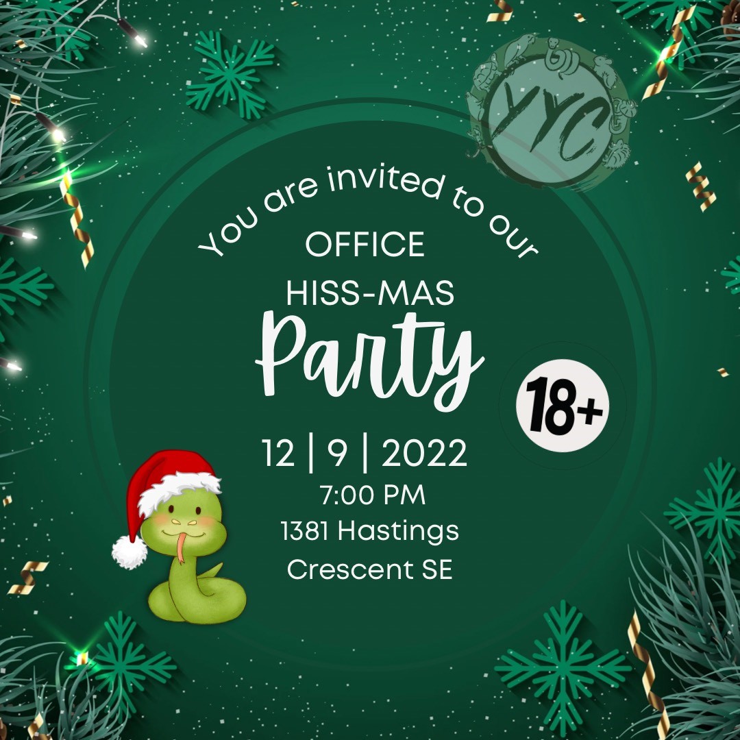 Adult Night - Office Hiss-Mas Party Adults Only on Dec 09, 19:00@YYC Nature & Education Centre - Buy tickets and Get information on YYC Nature & Education Centre 