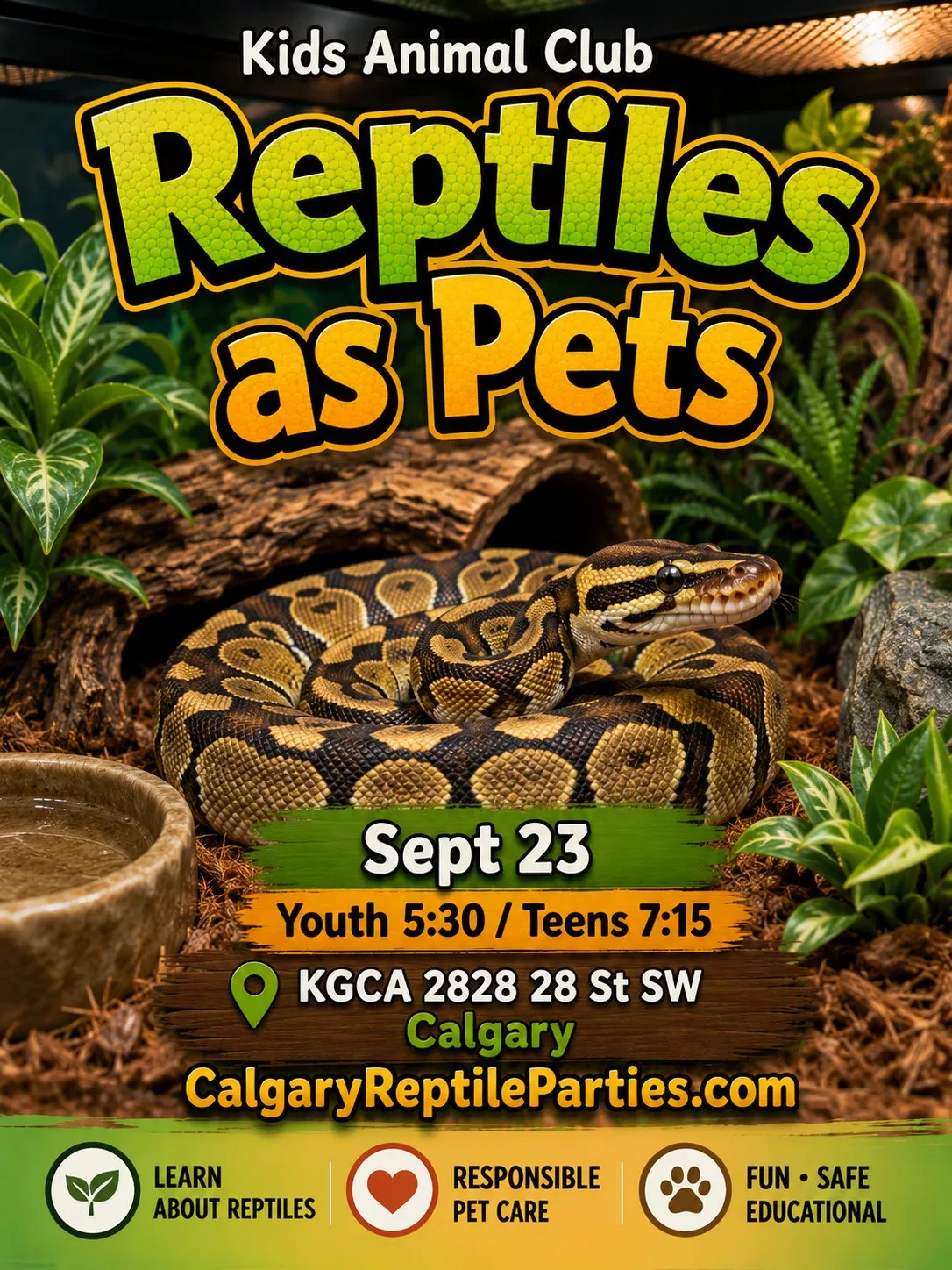 Teen Club KGCA: Reptiles as Pets image