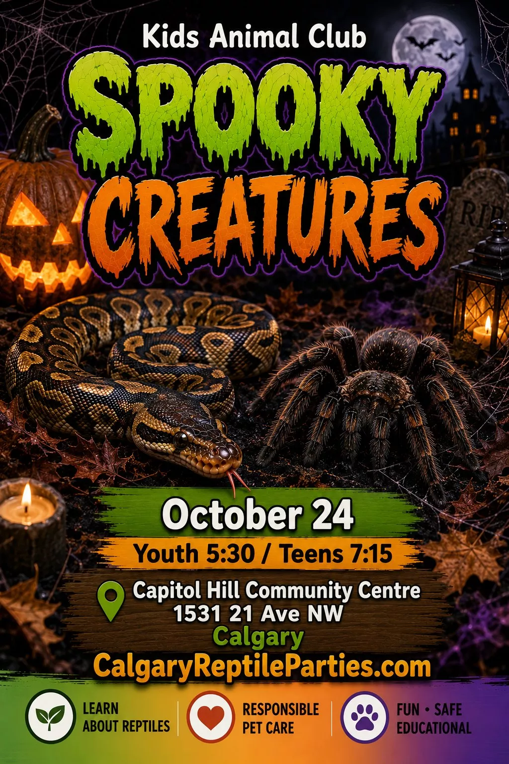 Obtenga información y compre entradas para Teen Club Capitol Hill: Spooky Creatures  on oct. 22, 19:15 @Capitol Hill | YYC Nature & Education Centre