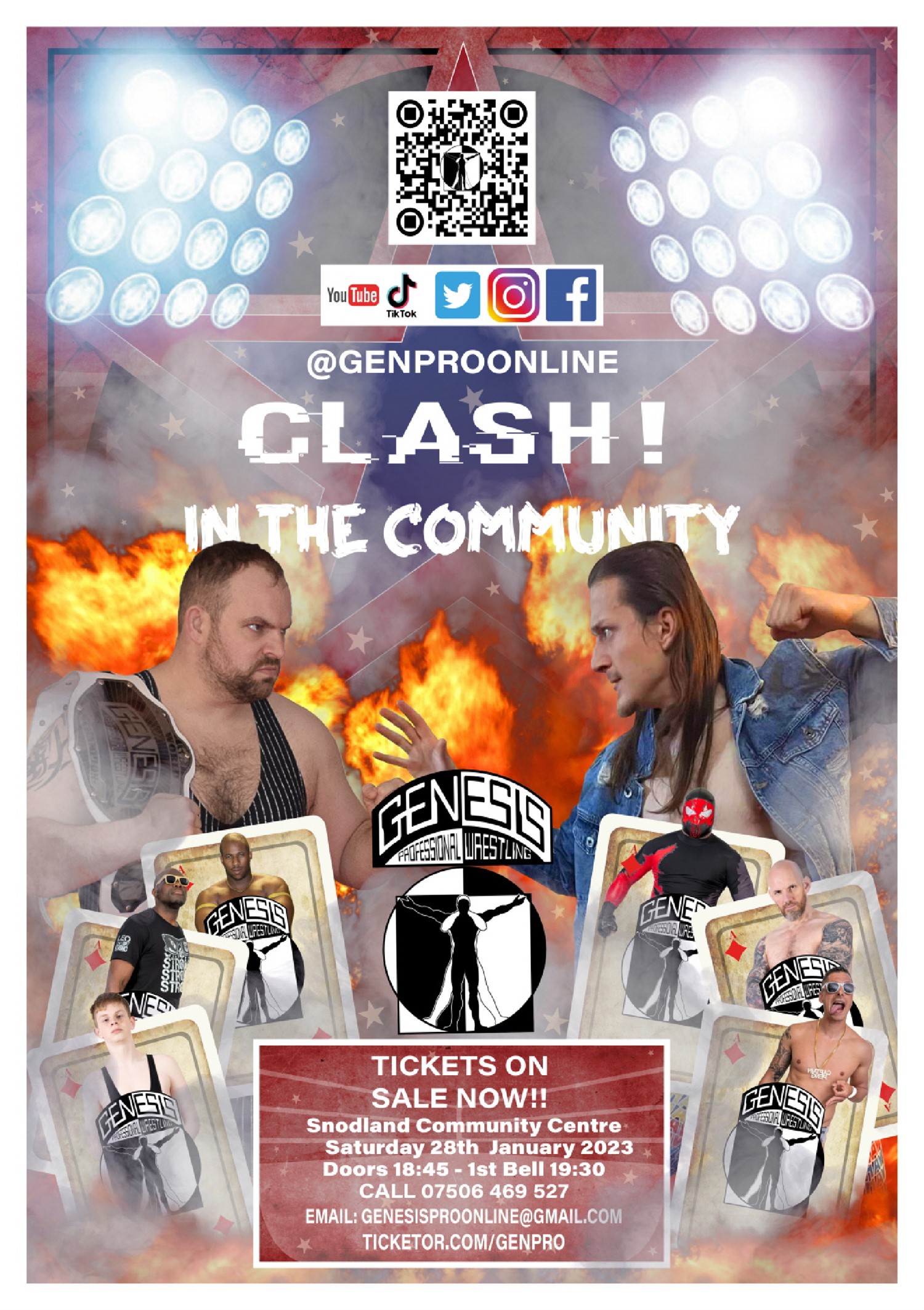 Genesis Professional Wrestling Snodland Community Centre on dic. 10, 18:45@Snodland Community Centre - Pick a seat, Buy tickets and Get information on Genesis Professional Wrestling 
