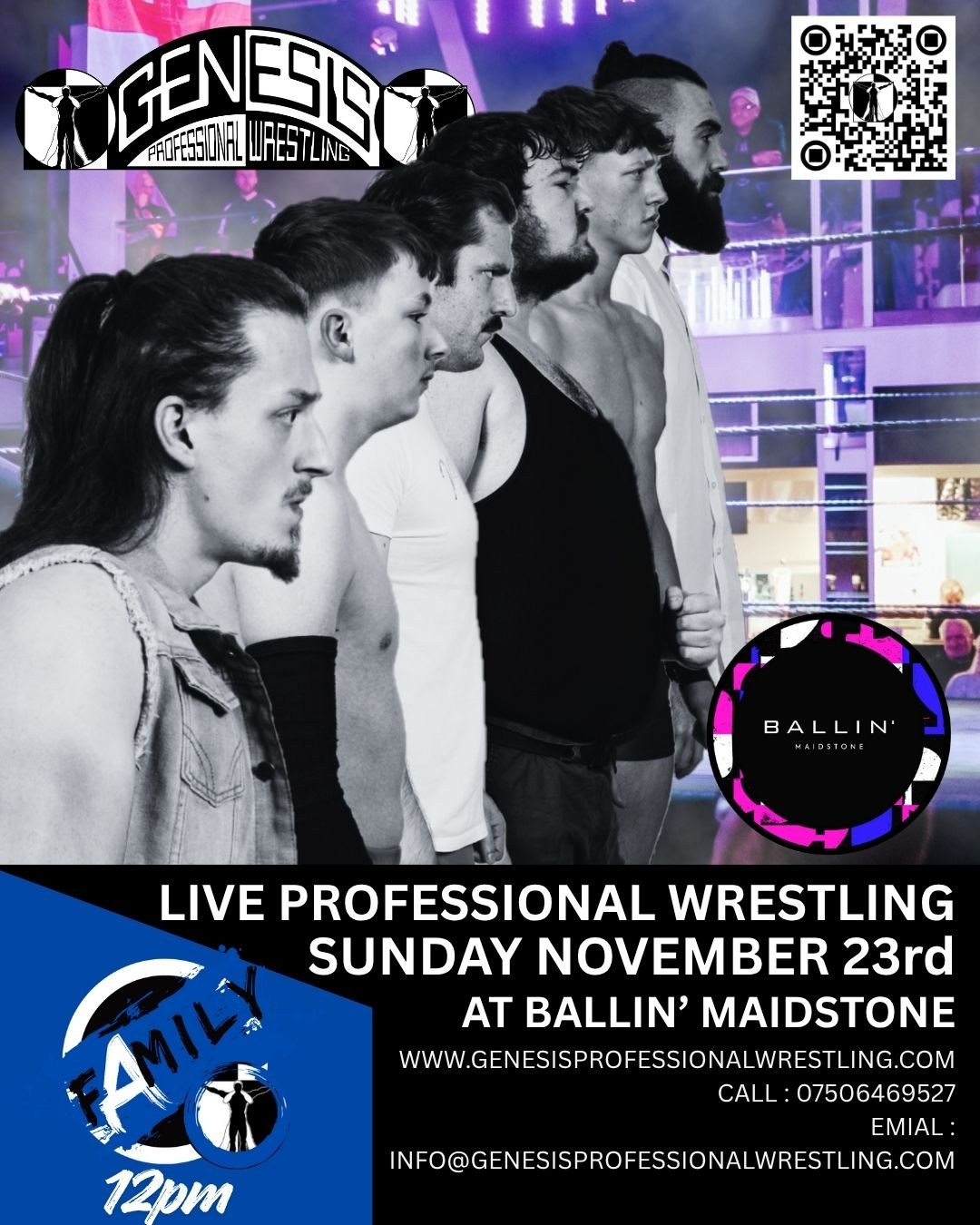 Genesis Professional Wrestling, Family Show at Ballin' image