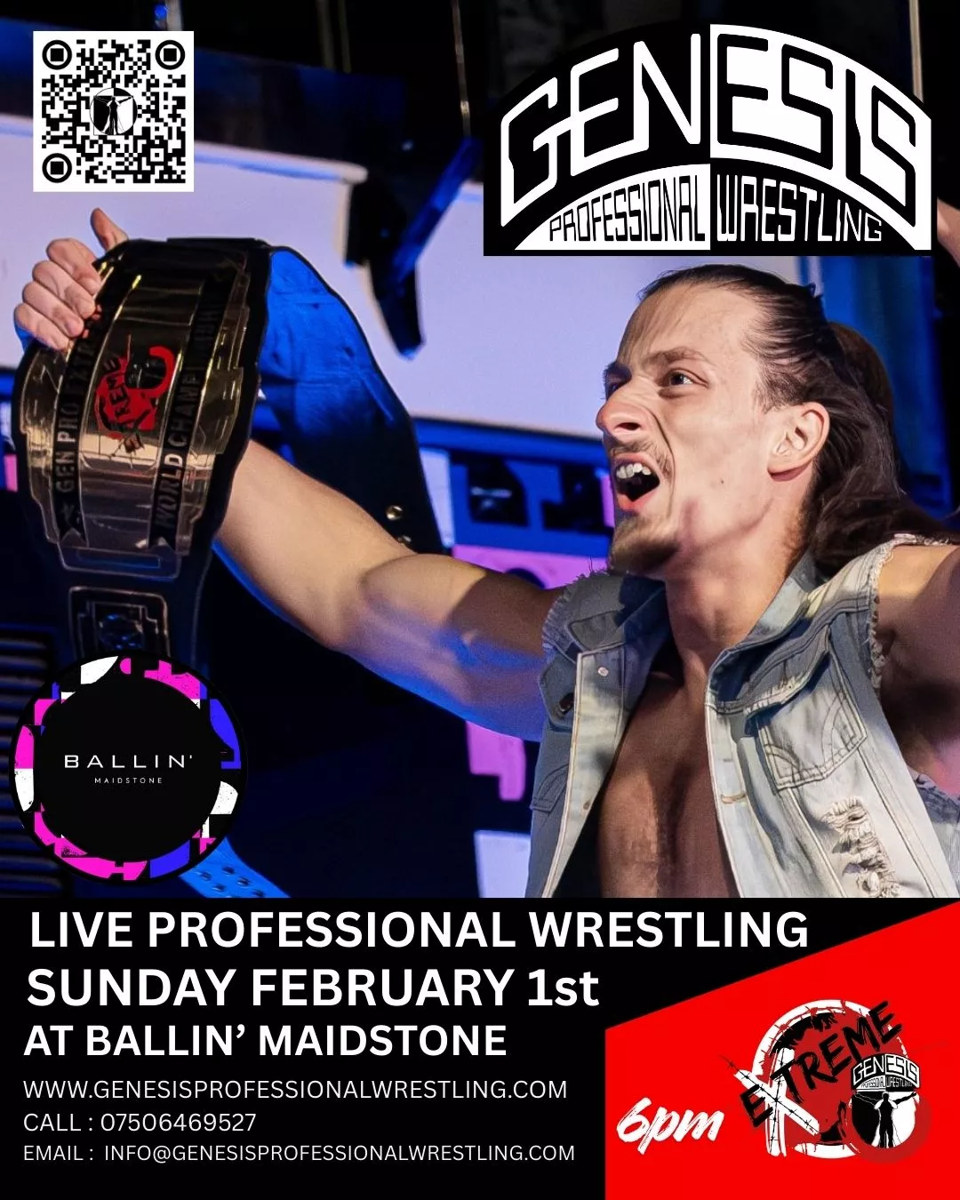 احصل على المعلومات واختر مقعدًا واشتر تذاكرًا لـ Gen Pro Extreme at Ballin' Maidstone Ballin' Maidstone, Adult Show 6pm on Feb 01, 18:00 @Ballin'