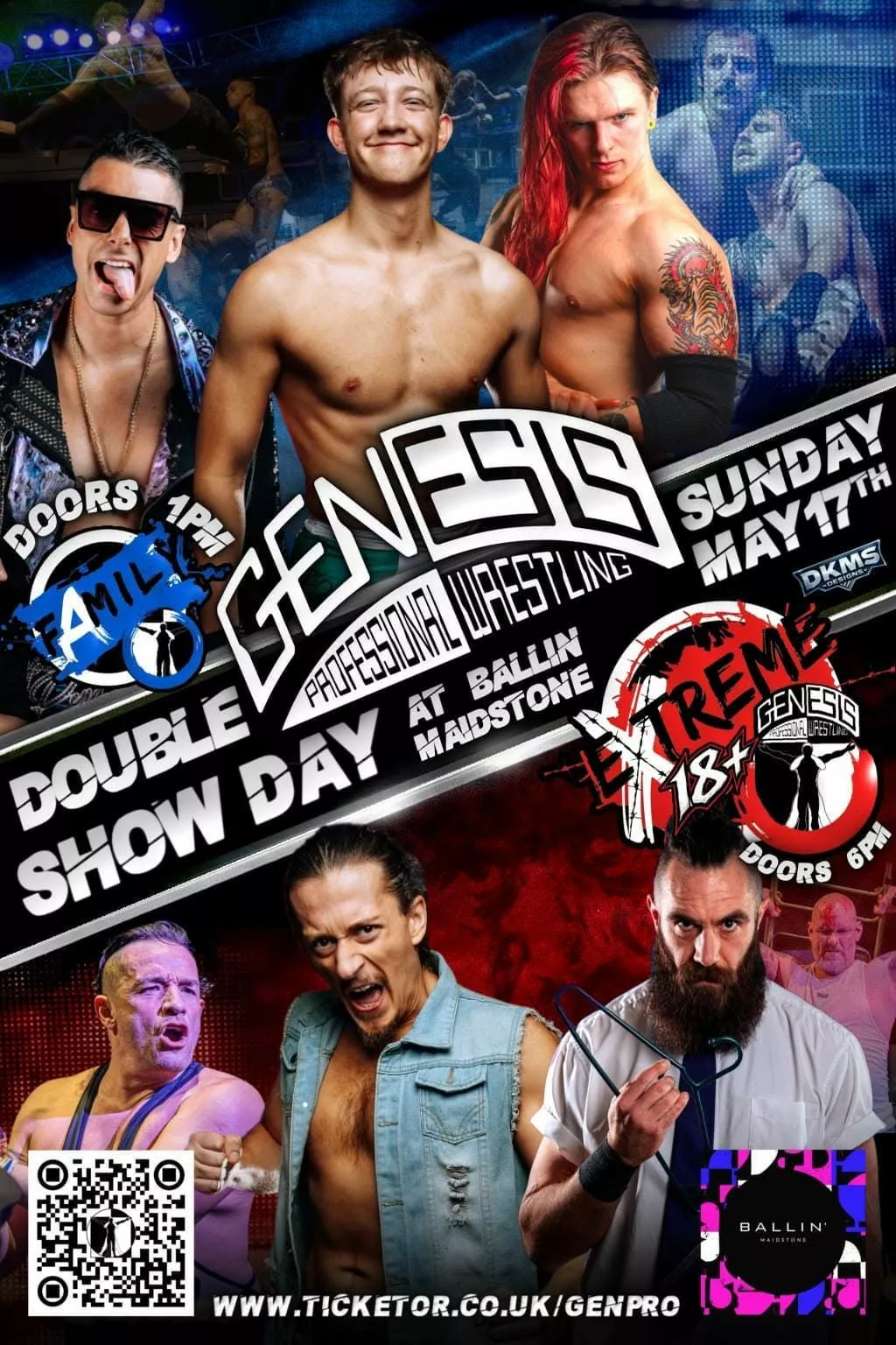 Genesis Professional Wrestling, Family Show at Ballin' image