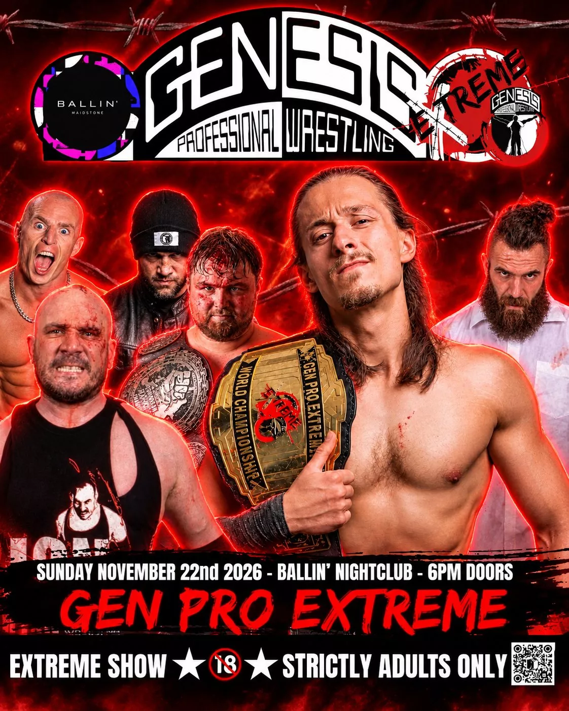 Get information, pick a seat & buy tickets toGen Pro Extreme at Ballin' Maidstone Ballin' Maidstone, Adult Show 6pm on Nov 22, 18:00 @Ballin'