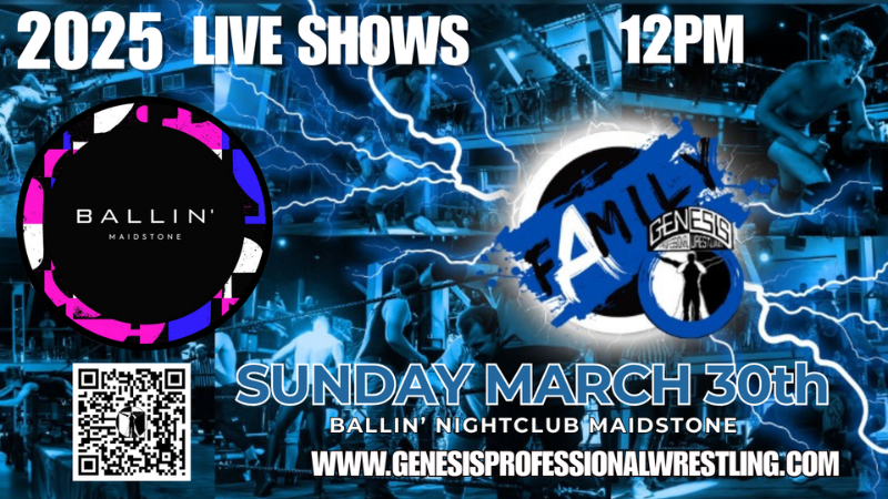 Get Information and buy tickets to Genesis Professional Wrestling, Family Show at Ballin