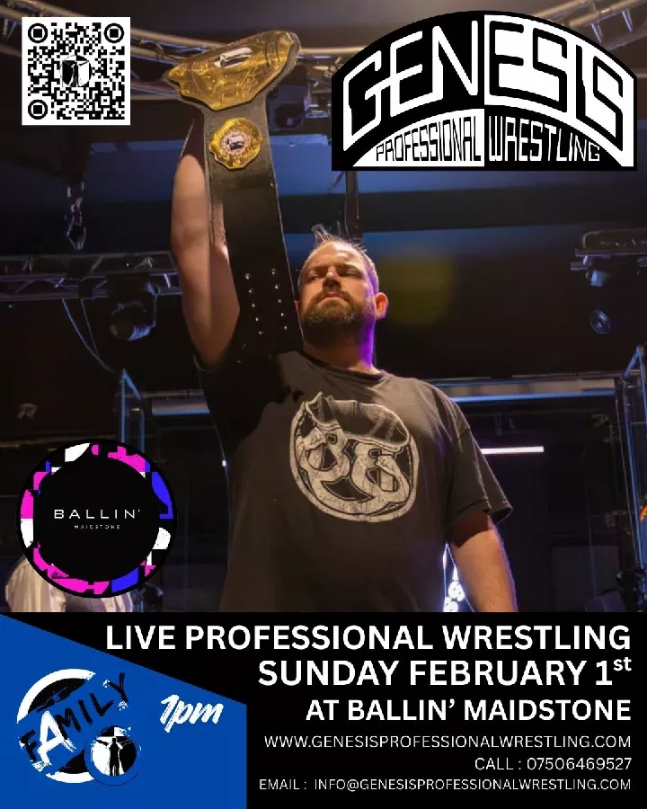 Get Information and buy tickets to Genesis Professional Wrestling, Family Show at Ballin