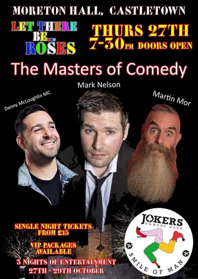 Jokers Comedy Club presents: Masters of Comedy on Oct 27, 19:30@Morton Hall - Buy tickets and Get information on Romansa Dating 