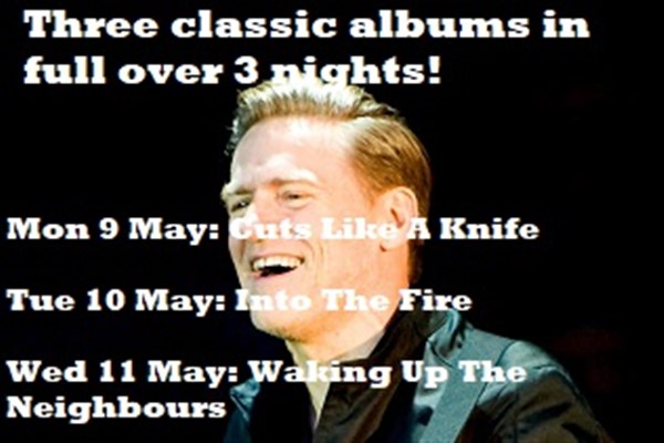 Bryan Adams Tickets - Waking Up The Neighbours image