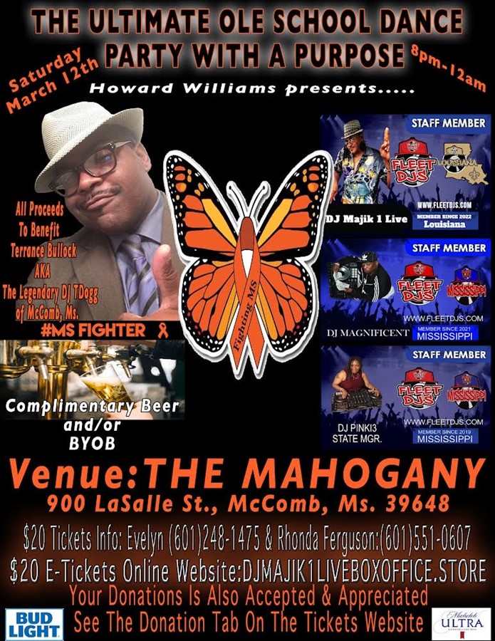 Terrance Bullock MS Fundraiser Benefit 03/12/22