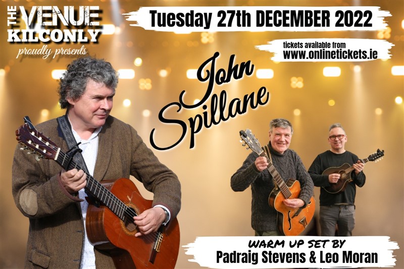 Get Information and buy tickets to John Spillane - Seated Concert Warm up Artist Padraig Stevens & Leo Moran on onlinetickets.ie