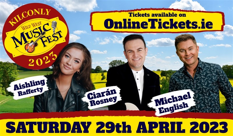 Get Information and buy tickets to Wild West Music Fest 2023 Saturday Michael English + Ciaran Rosney + Aishling Rafferty on onlinetickets.ie