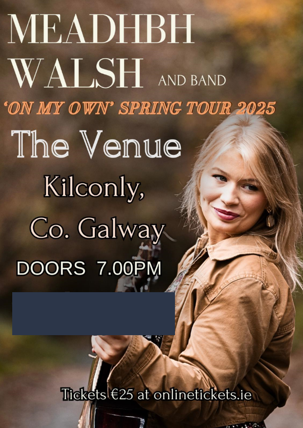 Get Information and buy tickets to Meadhbh Walsh & Band Seated Concert on onlinetickets ie