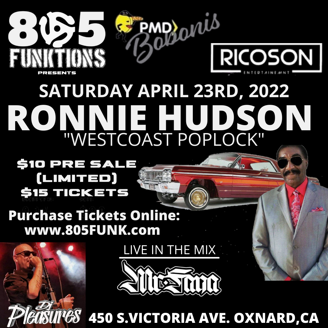 Ronnie Hudson Live At PMD Bobonis (Oxnard,CA) image