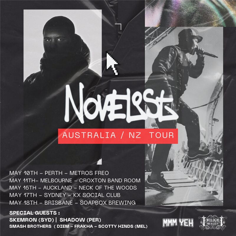 Get Information and buy tickets to NOVELIST (UK) SYDNEY SHOW on Novelist Australia & New Zealand tour