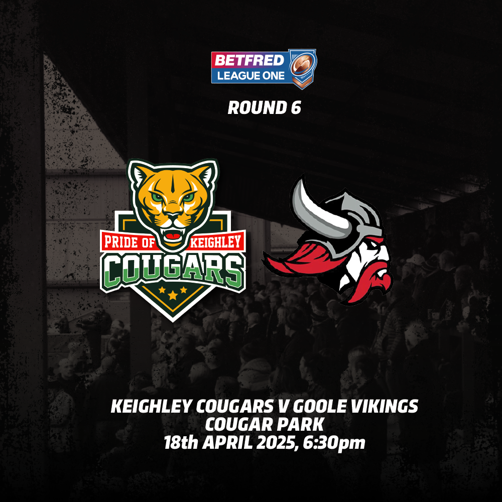 Keighley Cougars v Goole Vikings L1 R6 image