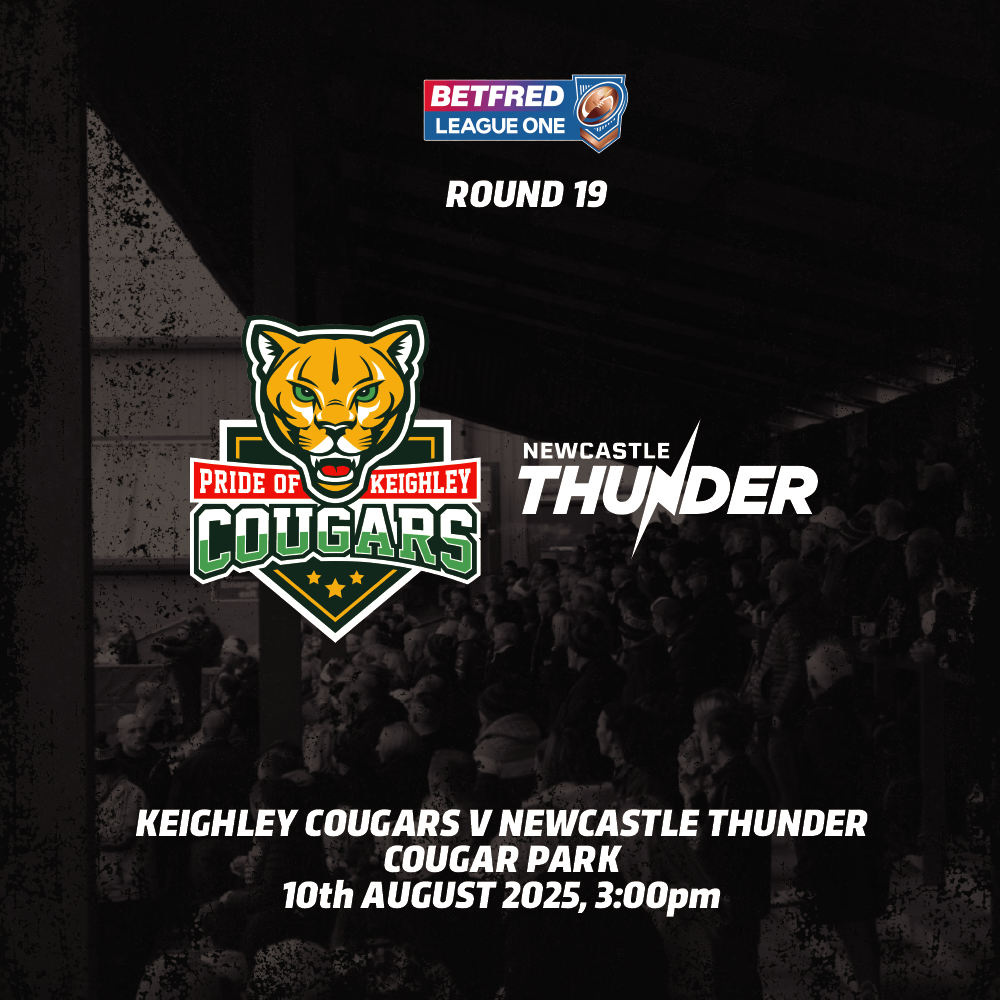 Keighley Cougars v Newcastle Thunder L1 R19 image
