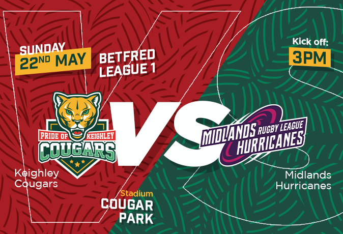 Get Information and buy tickets to KEIGHLEY COUGARS vs MIDLANDS HURRICANES  on Keighley Cougars