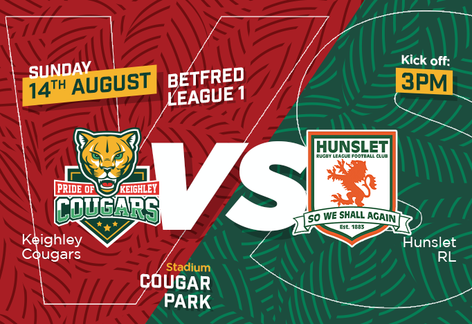 Get Information and buy tickets to KEIGHLEY COUGARS vs HUNSLET  on Keighley Cougars