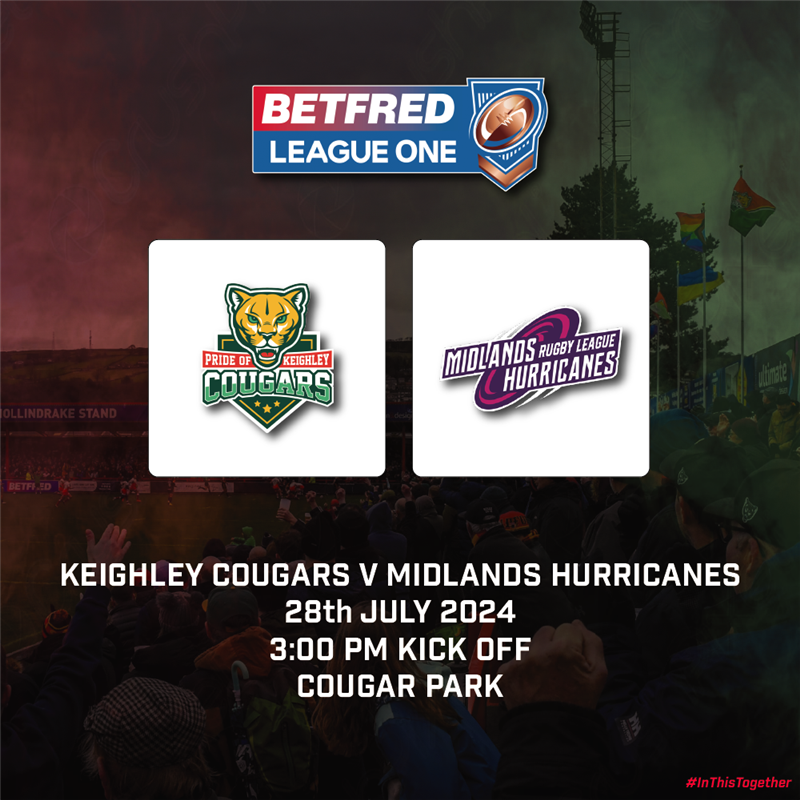 Get Information and buy tickets to League One R18 - Midlands Hurricanes  on Keighley Cougars