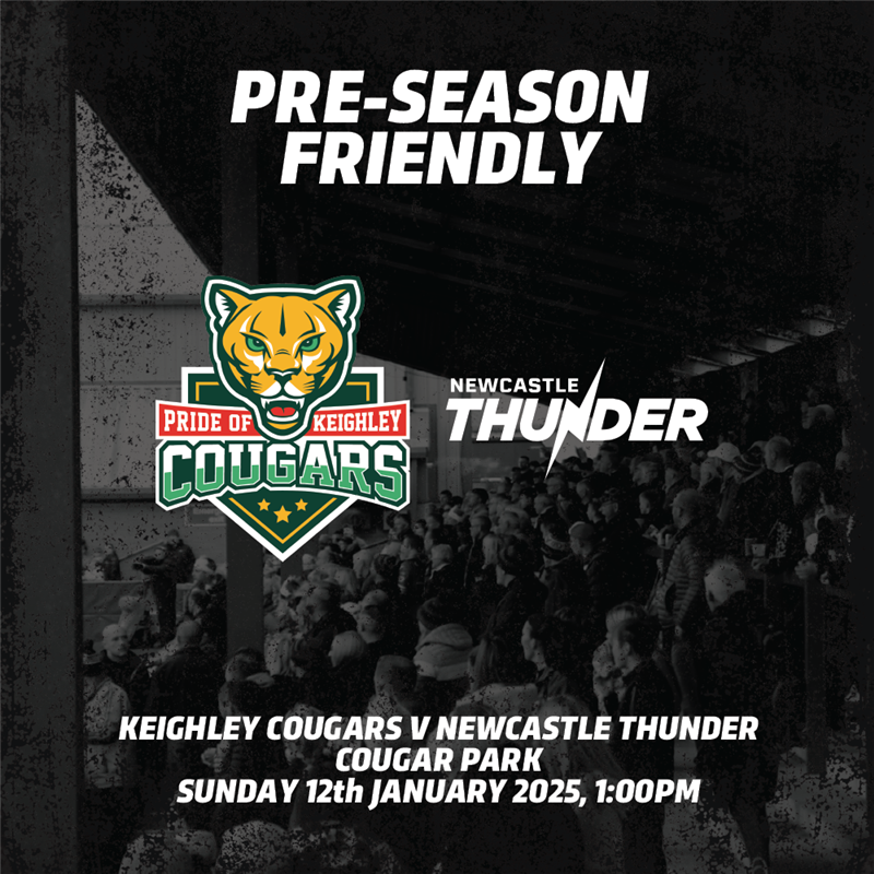 Get Information and buy tickets to Keighley Cougars v Newcastle Thunder Friendly  on Keighley Cougars