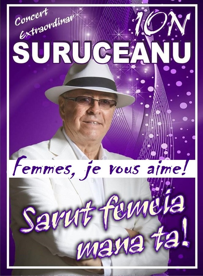 Get Information and buy tickets to Sărut femeie mâna ta concert - Ion Suruceanu on www.bleuhorizon.be